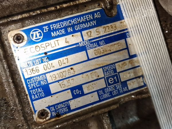 ZF Ecosplit 4 12S2333TD Gearbox - Gearbox: picture 2 ZF Ecosplit 4 12S2333TD Gearbox - Gearbox: picture 2