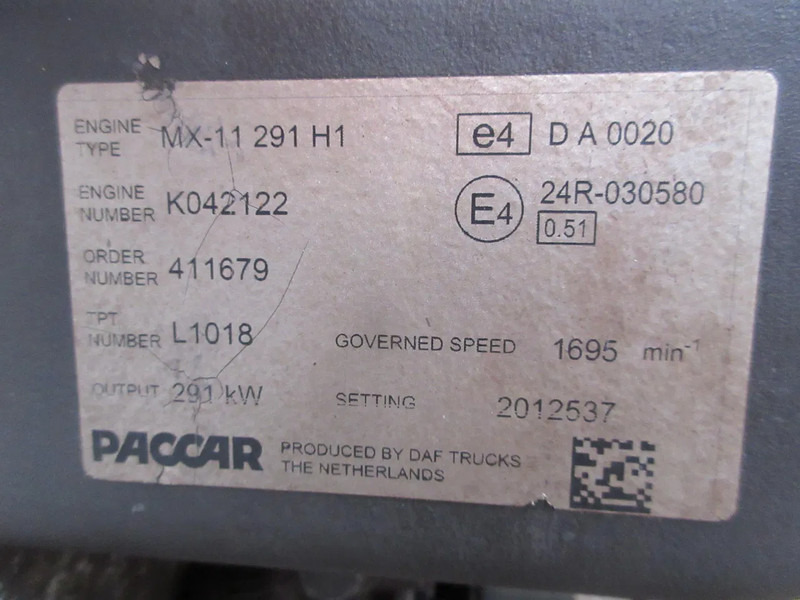 DAF 2301466//1972204//2190054//DAF CF MX 11 H1 400 PK EURO 6 - Engine for Truck: picture 5 DAF 2301466//1972204//2190054//DAF CF MX 11 H1 400 PK EURO 6 - Engine for Truck: picture 5