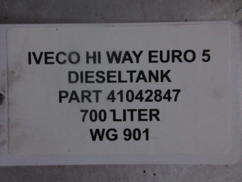 Iveco 41042847 DIESELTANK 700 LITER IVECO HI WAY MODEL 2016 EURO 6 - Fuel tank for Truck: picture 5 Iveco 41042847 DIESELTANK 700 LITER IVECO HI WAY MODEL 2016 EURO 6 - Fuel tank for Truck: picture 5