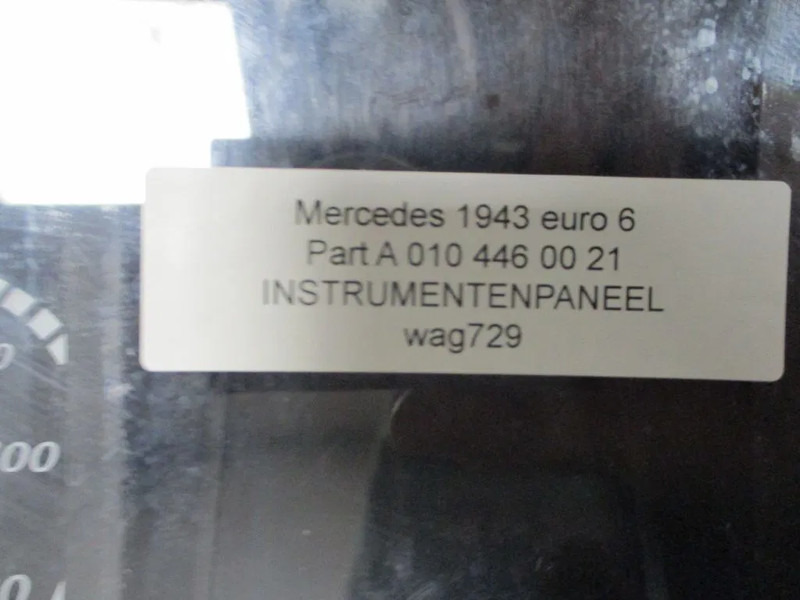 Mercedes-Benz A 010 446 00 21 INSTRUMENTENPANEEL MERCEDES ACTROS EURO 6 - Dashboard for Truck: picture 4 Mercedes-Benz A 010 446 00 21 INSTRUMENTENPANEEL MERCEDES ACTROS EURO 6 - Dashboard for Truck: picture 4