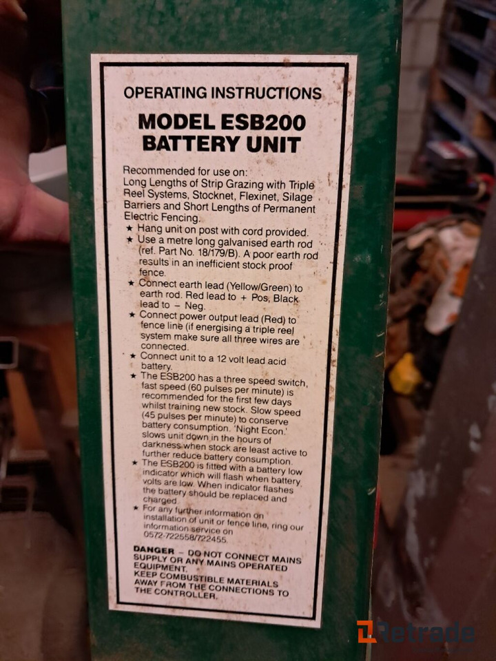 Hegnsapparat fra Electric Shepherd + 1000 m hegn ESB 200 - Agricultural machinery: picture 5 Hegnsapparat fra Electric Shepherd + 1000 m hegn ESB 200 - Agricultural machinery: picture 5