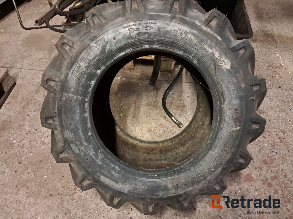 Nyt Dæk til minilæsser BKT 15.0/55-17 - Construction equipment: picture 2 Nyt Dæk til minilæsser BKT 15.0/55-17 - Construction equipment: picture 2