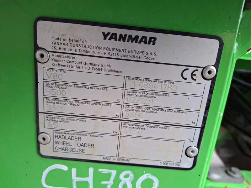 Wheel loader Yanmar V80: picture 19