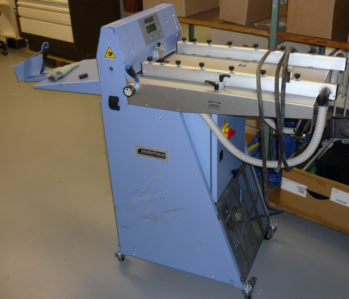 Bacciotini Pit Stop Mini 36 / Binderhaus R 36 automatic grooving, creasing and perforating machine - Printing machinery: picture 1 Bacciotini Pit Stop Mini 36 / Binderhaus R 36 automatic grooving, creasing and perforating machine - Printing machinery: picture 1