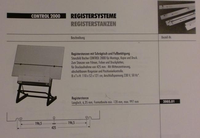 Hatchet 2005.01 Printing plate punch - Spare parts for Printing machinery: picture 1 Hatchet 2005.01 Printing plate punch - Spare parts for Printing machinery: picture 1