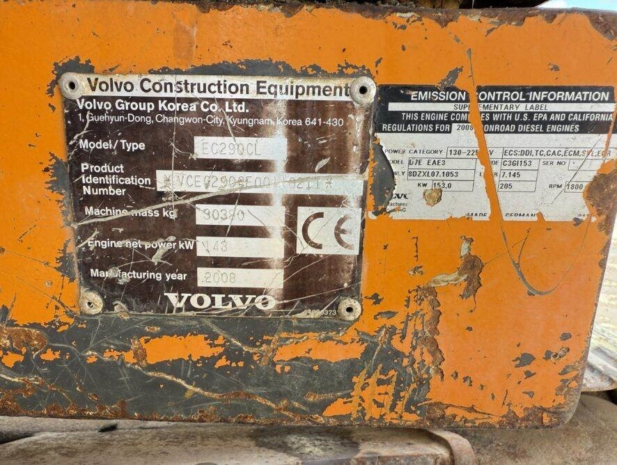 Volvo EC290CL - Crawler excavator: picture 5 Volvo EC290CL - Crawler excavator: picture 5