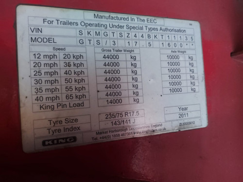 2012 King Low Loader Trailer - Low loader semi-trailer: picture 4 2012 King Low Loader Trailer - Low loader semi-trailer: picture 4
