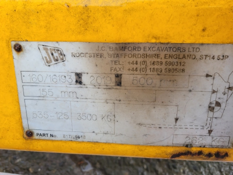 Jcb 535-120, 535-140 Q Fit Q Fit, Quick Fit Headstock, Quick Attach Hitch 160/13333 - Spare parts for Telescopic handler: picture 4 Jcb 535-120, 535-140 Q Fit Q Fit, Quick Fit Headstock, Quick Attach Hitch 160/13333 - Spare parts for Telescopic handler: picture 4
