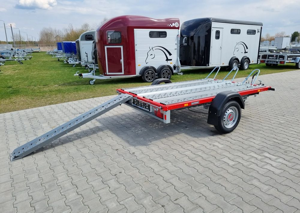 STEMA Stema STM 02 10-25-15.1 red | 251x153 cm 3 motocykle | DMC 1000kg - Motorcycle trailer: picture 2 STEMA Stema STM 02 10-25-15.1 red | 251x153 cm 3 motocykle | DMC 1000kg - Motorcycle trailer: picture 2