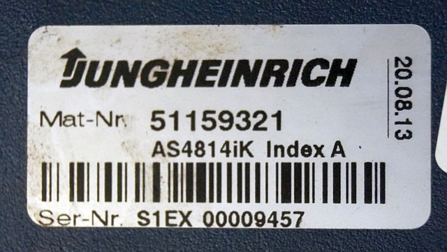 Jungheinrich 51159321 | Rij/hef regeling drive/lifting controller AS4814Ik Index - ECU for Material handling equipment: picture 4 Jungheinrich 51159321 | Rij/hef regeling drive/lifting controller AS4814Ik Index - ECU for Material handling equipment: picture 4