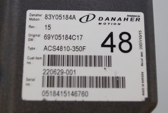 Toyota/BT 220629-001 | Danaher motion AC Superdrive motor controller 83Y05184A A - ECU for Material handling equipment: picture 2 Toyota/BT 220629-001 | Danaher motion AC Superdrive motor controller 83Y05184A A - ECU for Material handling equipment: picture 2