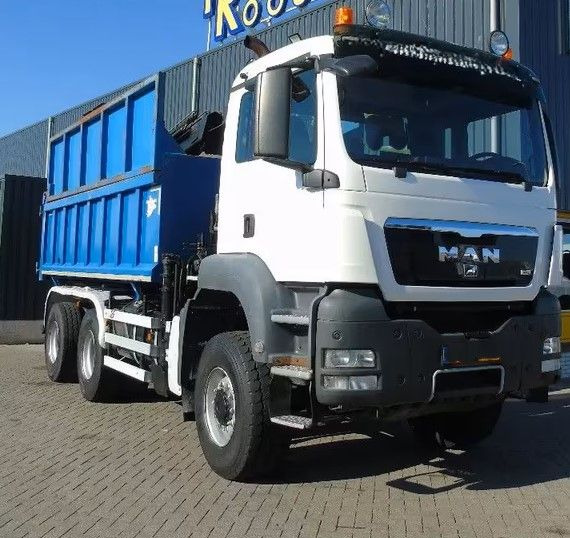 Tipper, Crane truck MAN TGS 26.400 6x6 – Wywrotka 3-stronna Meiller + Żuraw HIAB 166 E3 HIPRO – 429.222 km – Euro 4: picture 32 Tipper, Crane truck MAN TGS 26.400 6x6 – Wywrotka 3-stronna Meiller + Żuraw HIAB 166 E3 HIPRO – 429.222 km – Euro 4: picture 32