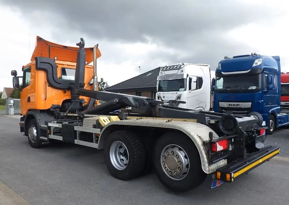Scania G 450 — Hakowiec / Retarder / Pełna pneumatyka / Skrętna oś / Euro 6/ 6x2 - Hook lift truck: picture 3 Scania G 450 — Hakowiec / Retarder / Pełna pneumatyka / Skrętna oś / Euro 6/ 6x2 - Hook lift truck: picture 3