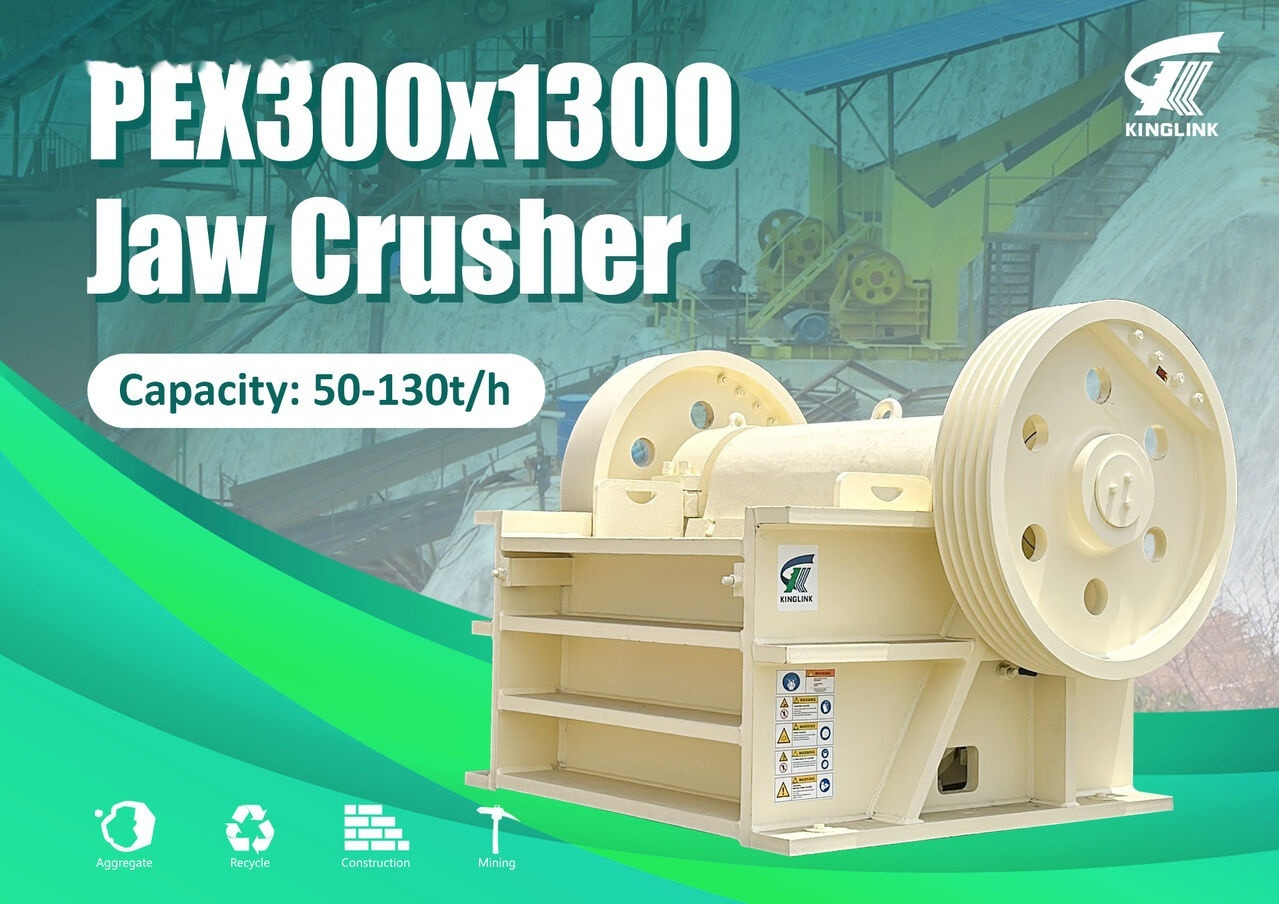 Kinglink PEX1251 | PEX300x1300 Secondary Stone Jaw Crusher - Jaw crusher: picture 1 Kinglink PEX1251 | PEX300x1300 Secondary Stone Jaw Crusher - Jaw crusher: picture 1