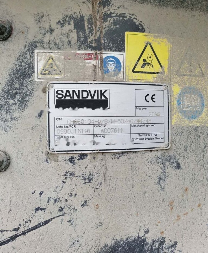 Sandvik CH660 Hydrocone - Cone crusher: picture 2 Sandvik CH660 Hydrocone - Cone crusher: picture 2