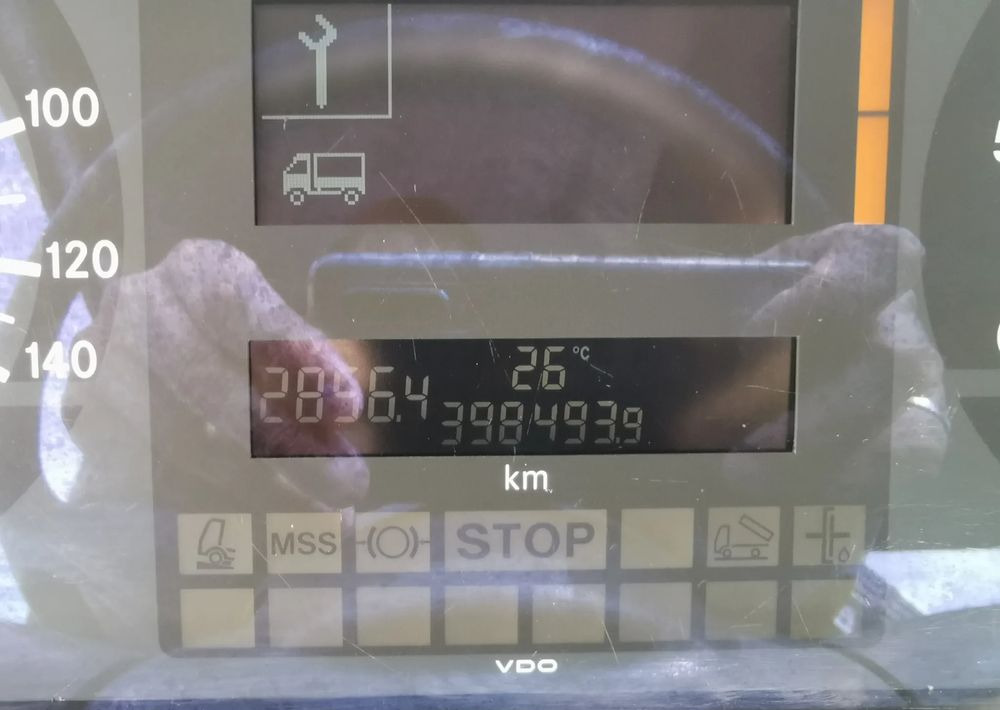 Dropside/ Flatbed truck, Crane truck Mercedes-Benz Atego 1823 żuraw HDS Atlas 105.2 koła 315/80R22,5: picture 17