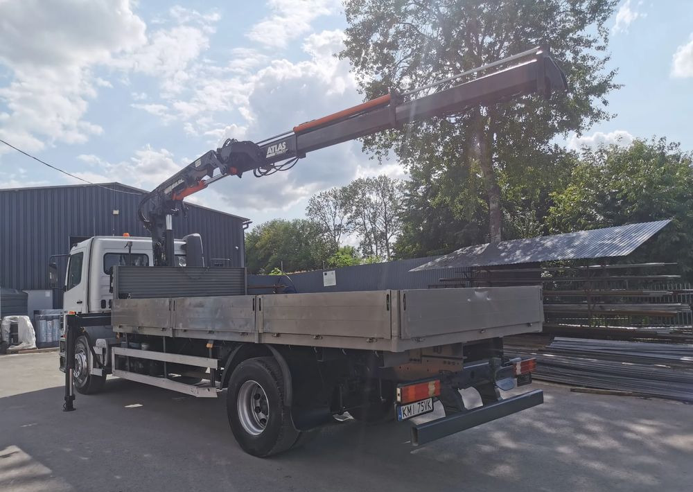 Dropside/ Flatbed truck, Crane truck Mercedes-Benz Atego 1823 żuraw HDS Atlas 105.2 koła 315/80R22,5: picture 6