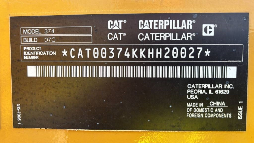 CAT 374  - Crawler excavator: picture 2 CAT 374  - Crawler excavator: picture 2