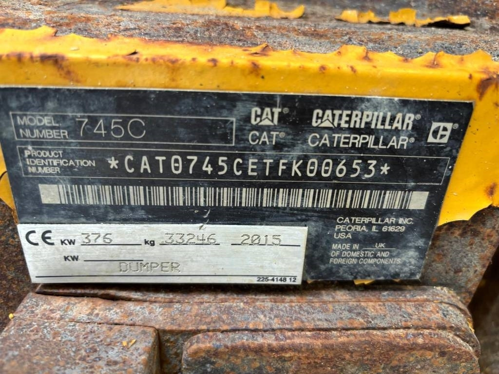 CAT 745 C (Under Preparation) - Articulated dumper: picture 2 CAT 745 C (Under Preparation) - Articulated dumper: picture 2
