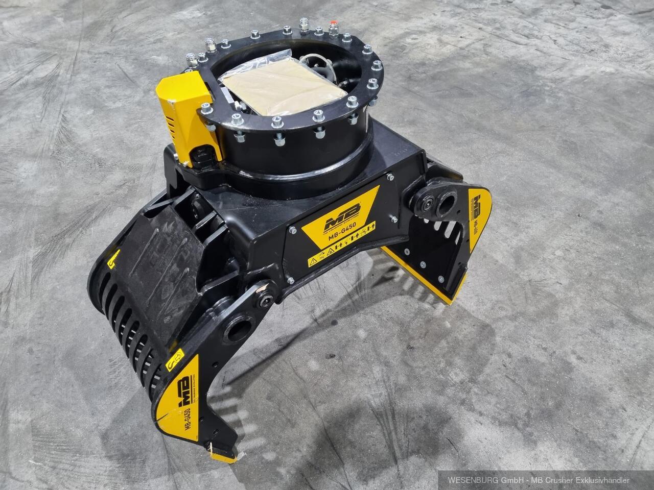 MB Crusher Sortiergreifer MB-G450 Anbauklasse 3,0 - 6,0 t - Grapple for Construction machinery: picture 1 MB Crusher Sortiergreifer MB-G450 Anbauklasse 3,0 - 6,0 t - Grapple for Construction machinery: picture 1