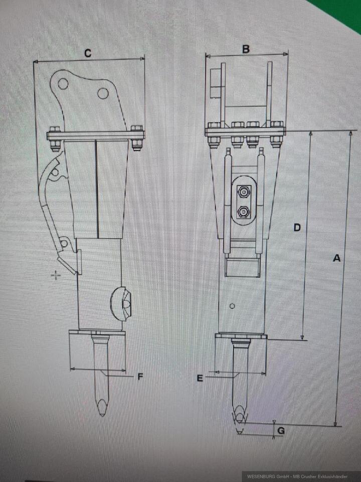 Montabert Hydraulikhammer SD16 Trägerklasse: 1,5 - 3,7 t - Hydraulic hammer for Construction machinery: picture 4 Montabert Hydraulikhammer SD16 Trägerklasse: 1,5 - 3,7 t - Hydraulic hammer for Construction machinery: picture 4