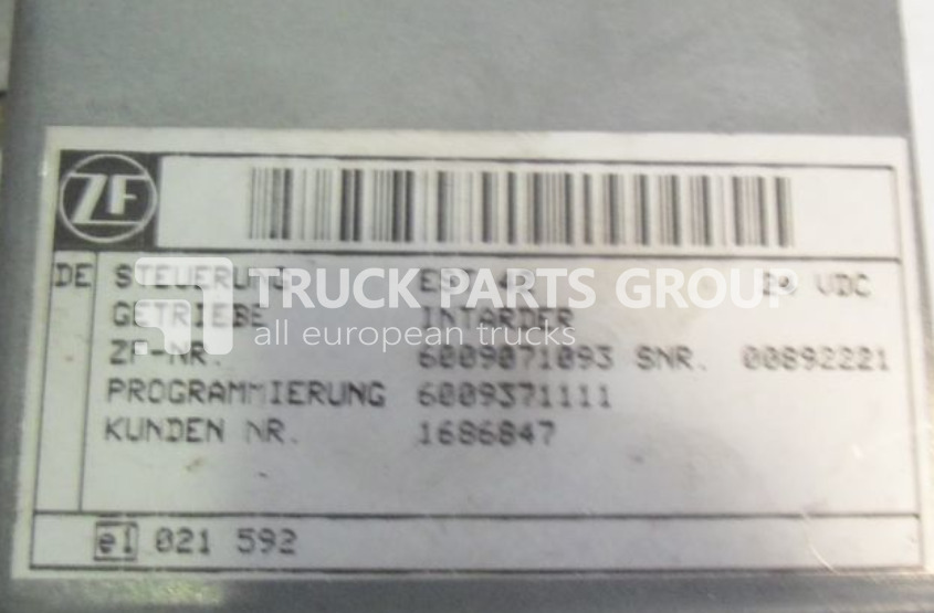 DAF 105 XF EUR 4, EURO 5 emission, electronic control unit ZF - inta control unit - ECU for Truck: picture 2 DAF 105 XF EUR 4, EURO 5 emission, electronic control unit ZF - inta control unit - ECU for Truck: picture 2