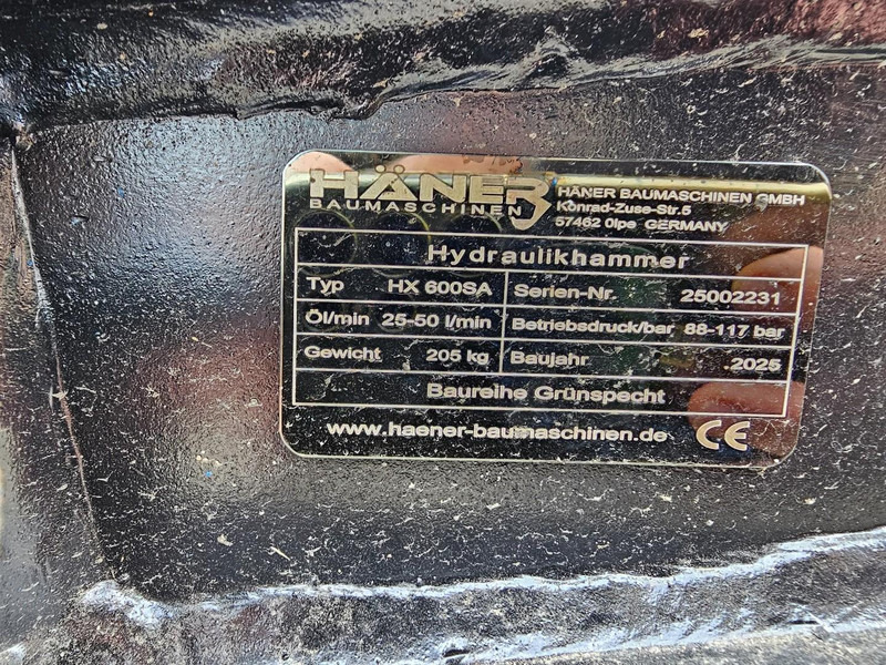 Haner HX600SA - Hydraulic hammer for Excavator: picture 5 Haner HX600SA - Hydraulic hammer for Excavator: picture 5