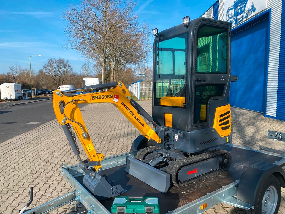 Minibagger BK950KS + Anhänger + Zubehör *INKL.19% MWST*BERGER KRAUS*KABINE*SOFORT!* - Mini excavator: picture 5 Minibagger BK950KS + Anhänger + Zubehör *INKL.19% MWST*BERGER KRAUS*KABINE*SOFORT!* - Mini excavator: picture 5