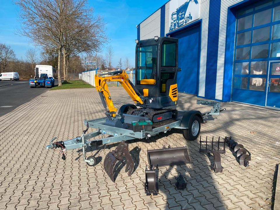 Minibagger BK950KS + Anhänger + Zubehör *INKL.19% MWST*BERGER KRAUS*KABINE*SOFORT!* - Mini excavator: picture 2 Minibagger BK950KS + Anhänger + Zubehör *INKL.19% MWST*BERGER KRAUS*KABINE*SOFORT!* - Mini excavator: picture 2