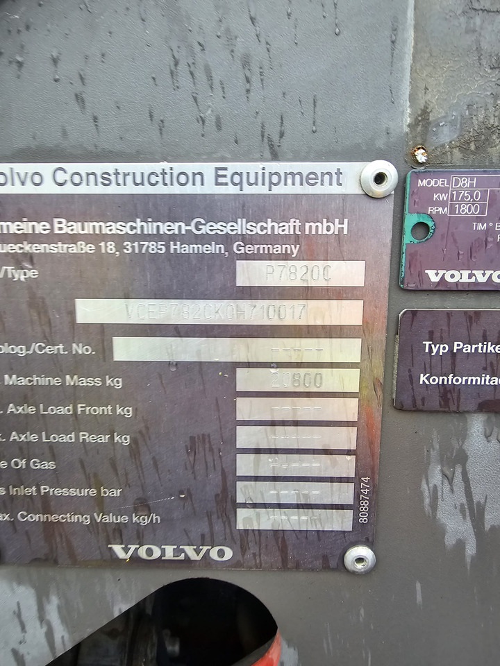 Asphalt paver VOLVO ABG 7820C: picture 18