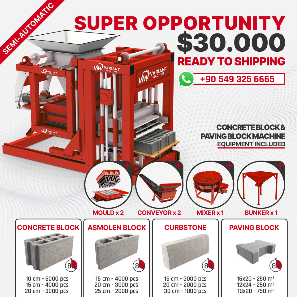 Variant 3.1 Concrete Block Machine - Block making machine: picture 3 Variant 3.1 Concrete Block Machine - Block making machine: picture 3