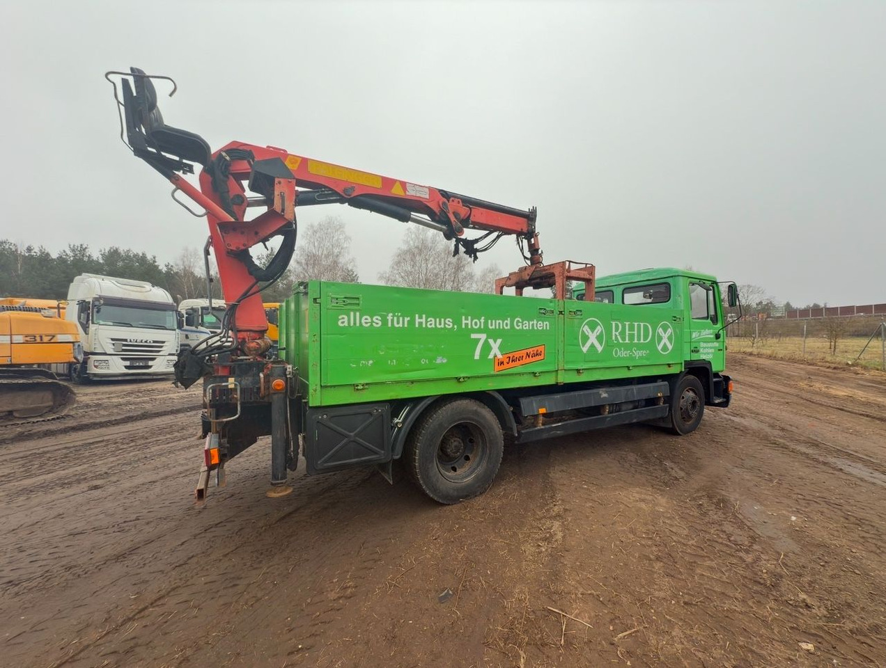 MAN 14.192 - Dropside/ Flatbed truck, Crane truck: picture 4 MAN 14.192 - Dropside/ Flatbed truck, Crane truck: picture 4