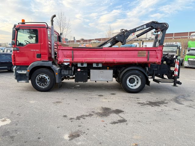 Tipper, Crane truck MAN TGM 18.340  Kipper mit Kran: picture 8