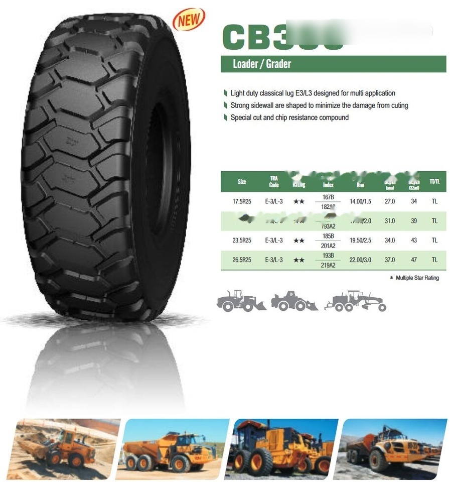 WestLake 23.5R25 CB386 E3/L3 185B/201A2 TL - Tire for Wheel loader: picture 2 WestLake 23.5R25 CB386 E3/L3 185B/201A2 TL - Tire for Wheel loader: picture 2