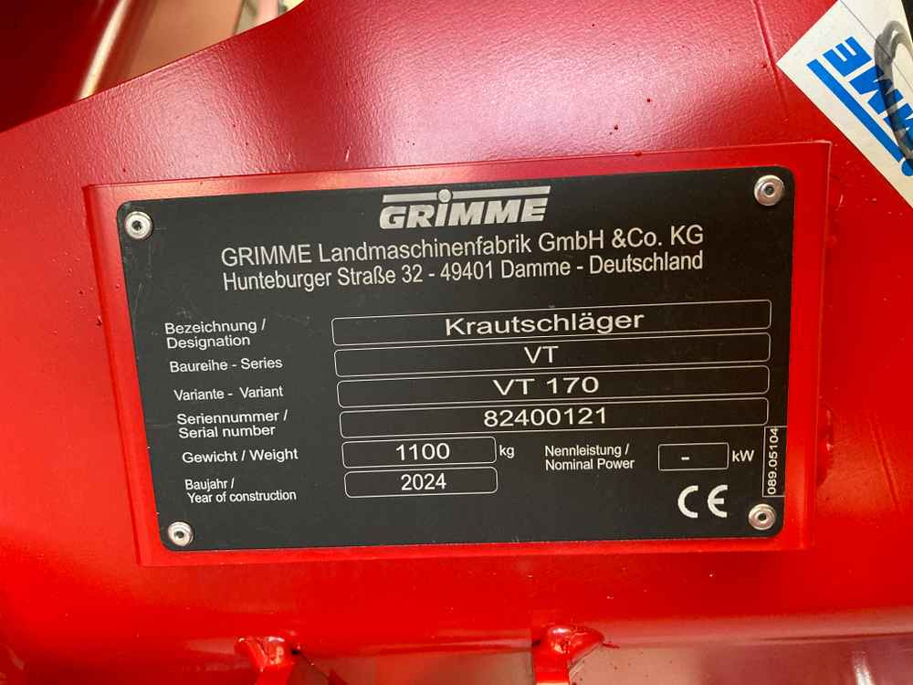 Grimme VT 170 - Haulm topper: picture 2 Grimme VT 170 - Haulm topper: picture 2