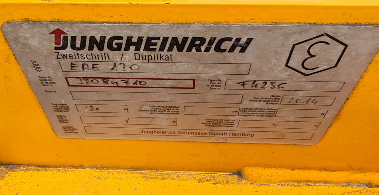 Jungheinrich ERE120 batt2021 - Pallet truck: picture 4 Jungheinrich ERE120 batt2021 - Pallet truck: picture 4