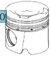 Tłok do Mercedes om 936 - Piston/ Ring/ Bushing for Truck: picture 1 Tłok do Mercedes om 936 - Piston/ Ring/ Bushing for Truck: picture 1