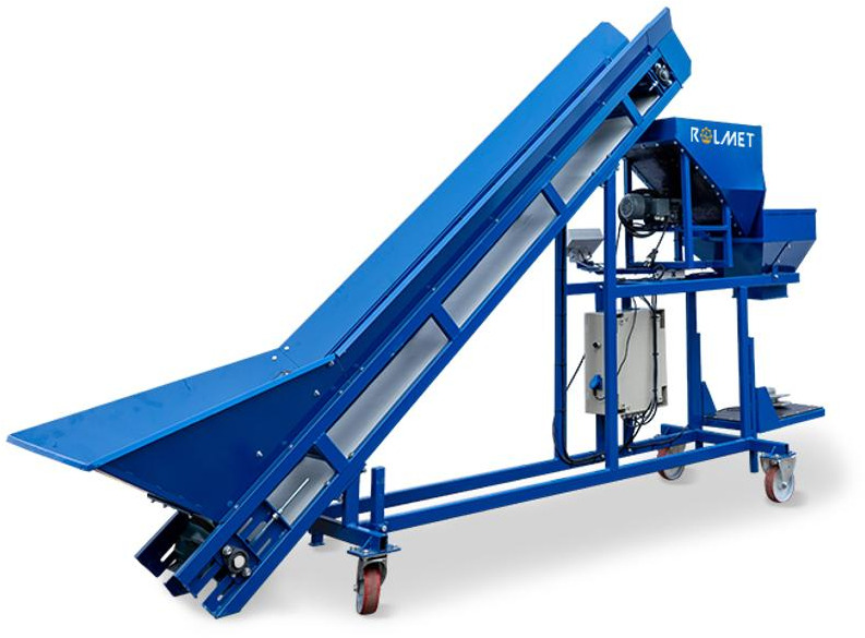 ROLMET Absackwaage / Weighing bagger / Peseuse ensacheuse / Pesatrice / Упаковочная машина с весами / Wagopakowarka WE-1 - Potato equipment: picture 4 ROLMET Absackwaage / Weighing bagger / Peseuse ensacheuse / Pesatrice / Упаковочная машина с весами / Wagopakowarka WE-1 - Potato equipment: picture 4
