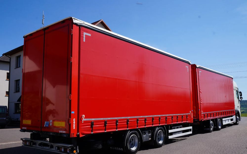 DAF XF 480 EURO 6 ZESTAW TANDEM PRZEJAZDOWY 120 M3 7,8 M + 7,8 M WECON - Curtainsider truck: picture 4 DAF XF 480 EURO 6 ZESTAW TANDEM PRZEJAZDOWY 120 M3 7,8 M + 7,8 M WECON - Curtainsider truck: picture 4