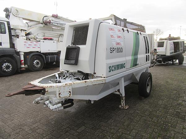 2014 SCHWING SP1800 D 129KW trailer pump - Stationary concrete pump: picture 2 2014 SCHWING SP1800 D 129KW trailer pump - Stationary concrete pump: picture 2