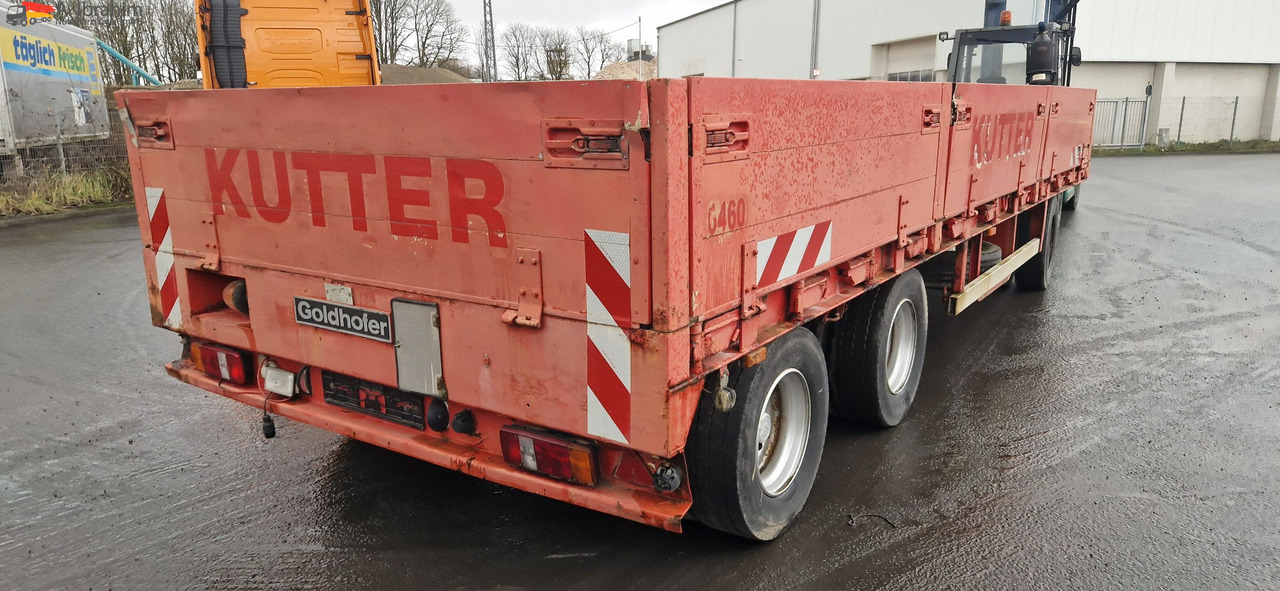 Low loader trailer for transportation of heavy machinery Goldhofer TP-L3-24/80 Bordwände, verbreiterbar, Zustand 3-4: picture 10 Low loader trailer for transportation of heavy machinery Goldhofer TP-L3-24/80 Bordwände, verbreiterbar, Zustand 3-4: picture 10