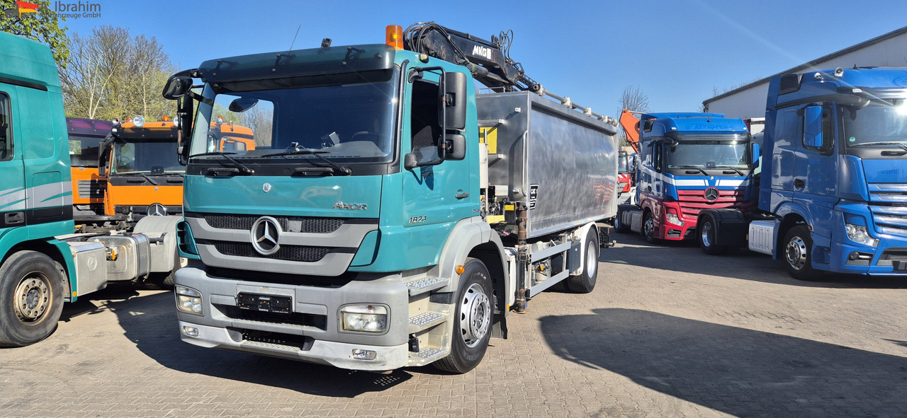Mercedes-Benz 1824 Kipper Kran, Edelstahlaufbau Tierentsorgung - Tipper, Crane truck: picture 1 Mercedes-Benz 1824 Kipper Kran, Edelstahlaufbau Tierentsorgung - Tipper, Crane truck: picture 1