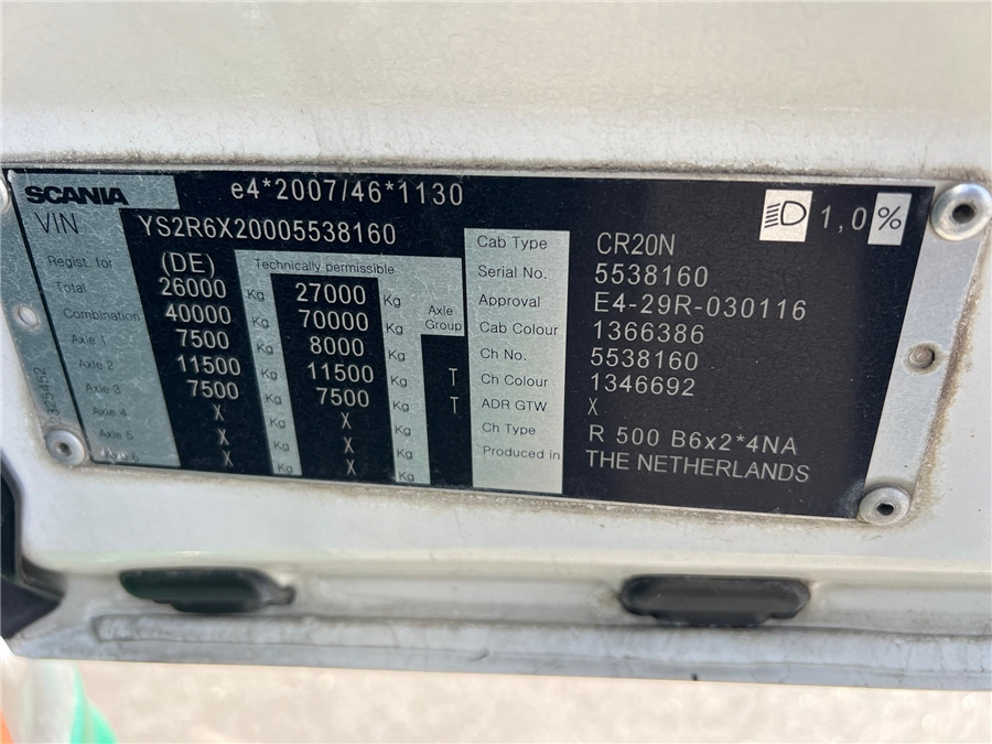 Curtainsider truck Scania R500: picture 16