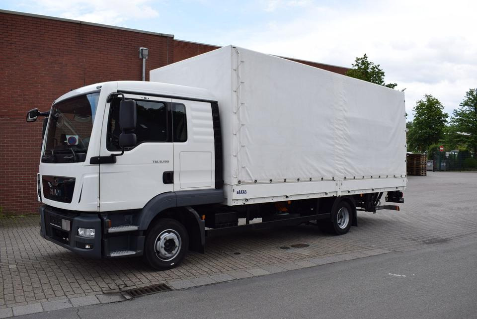 MAN TGL 8.190 Pritsche Plane LBW Tempomat Klima - Curtainsider truck: picture 2 MAN TGL 8.190 Pritsche Plane LBW Tempomat Klima - Curtainsider truck: picture 2