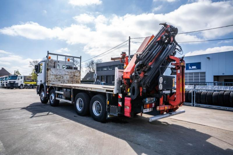 Dropside/ Flatbed truck, Crane truck Mercedes ACTROS 3241-MP3+PALFINGER PK 26006/5X+JIB/3X: picture 9
