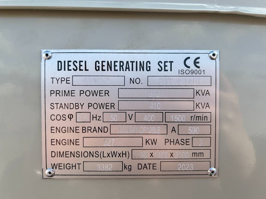 Doosan DP126LB - 410 kVA Generator - DPX-19854 - Generator set: picture 4 Doosan DP126LB - 410 kVA Generator - DPX-19854 - Generator set: picture 4