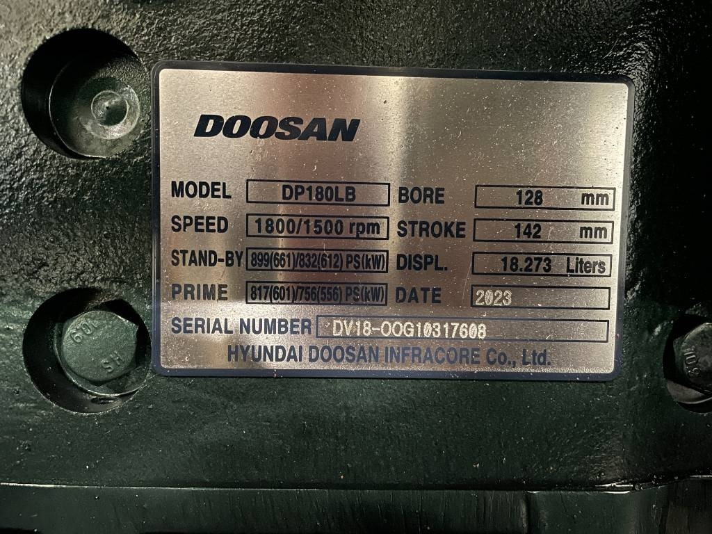 Generator set Doosan DP180LB - 710 kVA Surplus genset - DPX 19857-3: picture 19 Generator set Doosan DP180LB - 710 kVA Surplus genset - DPX 19857-3: picture 19