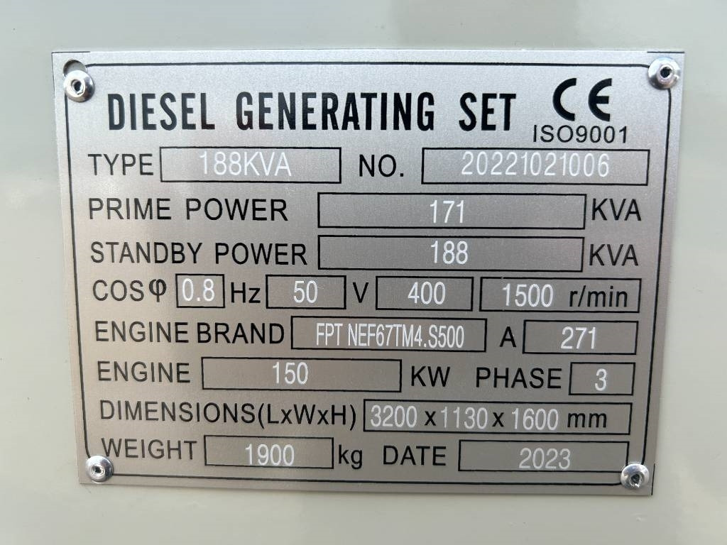Iveco NEF67TM4 - 188 kVA Generator - DPX-19793 - Generator set: picture 4 Iveco NEF67TM4 - 188 kVA Generator - DPX-19793 - Generator set: picture 4