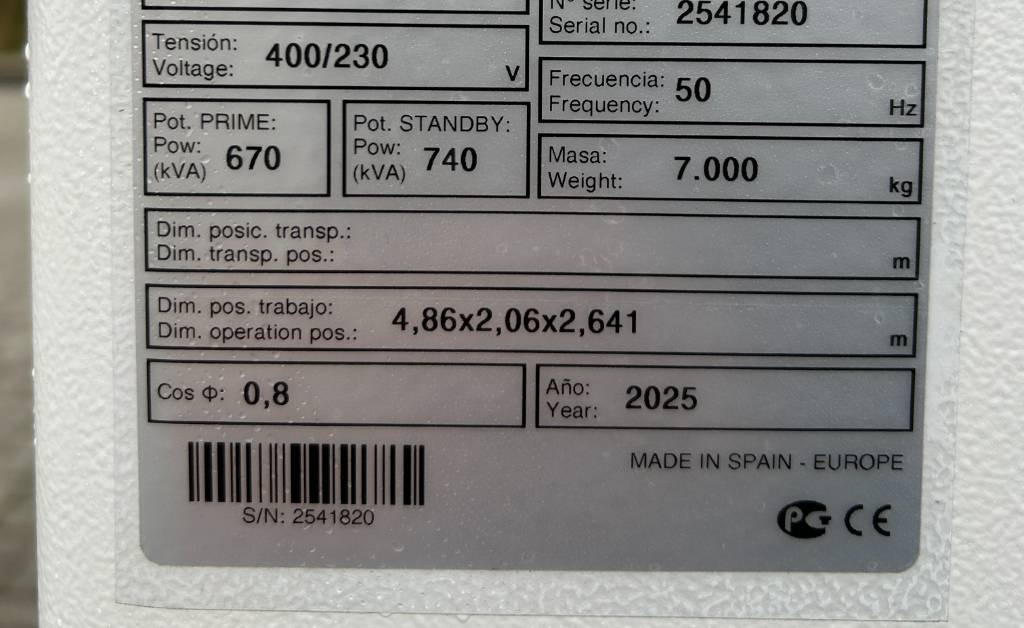 New Generator set Volvo TWD1683GE - 740 kVA Stage V Generator - DPX-19040: picture 6