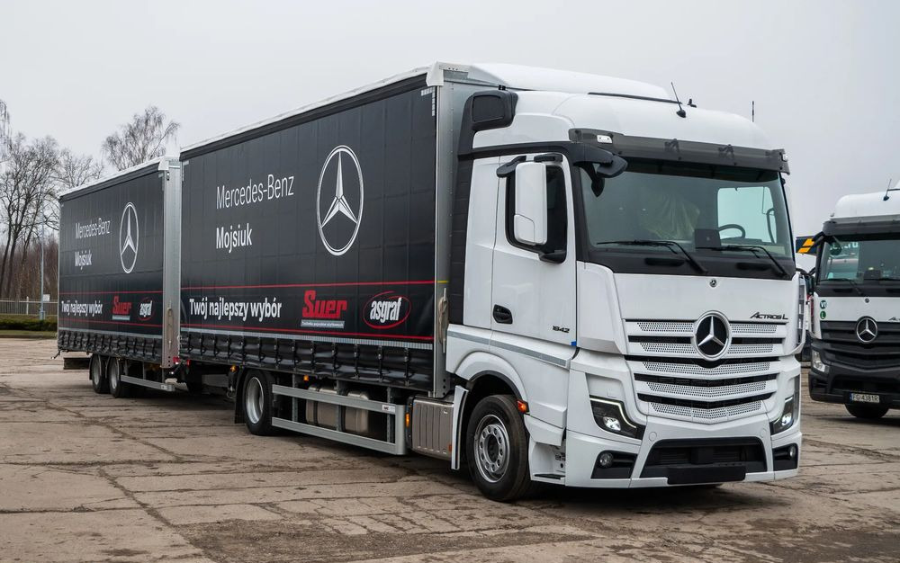 Mercedes-Benz Actros 1842 LnR z Przyczepą - Curtainsider truck: picture 1 Mercedes-Benz Actros 1842 LnR z Przyczepą - Curtainsider truck: picture 1